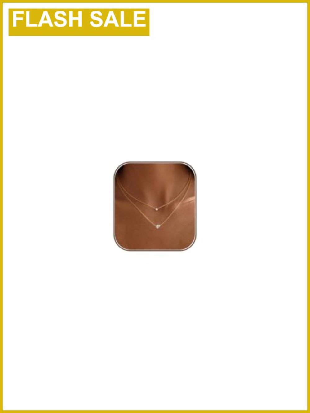 Layered Necklaces for Women 14k Gold Plated CZ Choker Stack Waterproof Jewelry